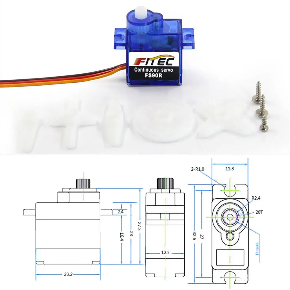 Feetech Mini FS90R Micro Servo - Diy Automation Projects recensione e prezzo